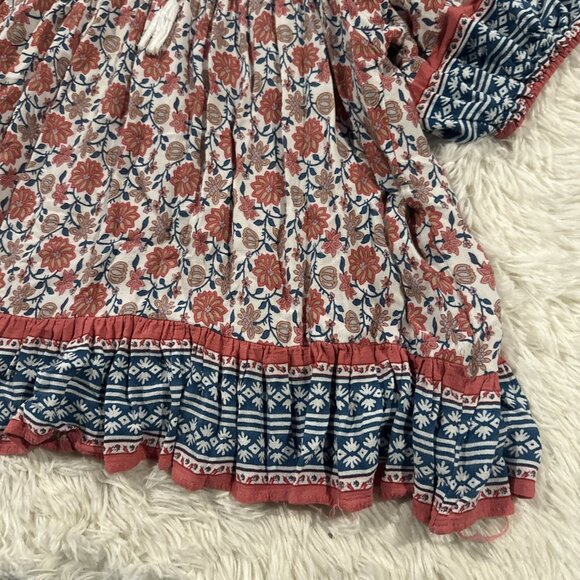 Rachel Zoe womens Small boho tunic v neck priarie cottage - Picture 3 of 13